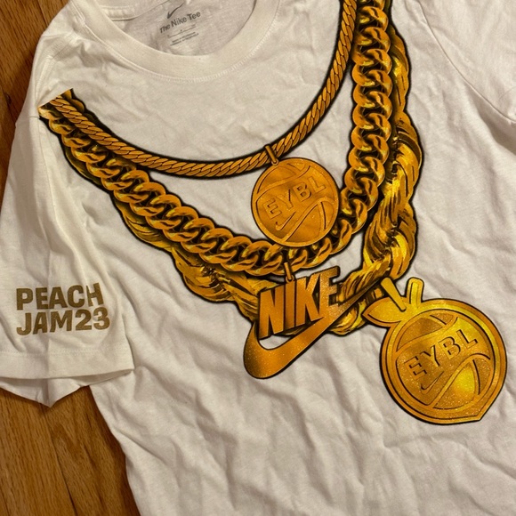 Nike Tee 2023 EYBL PEACH JAM Size S Very Rare - Picture 3 of 4